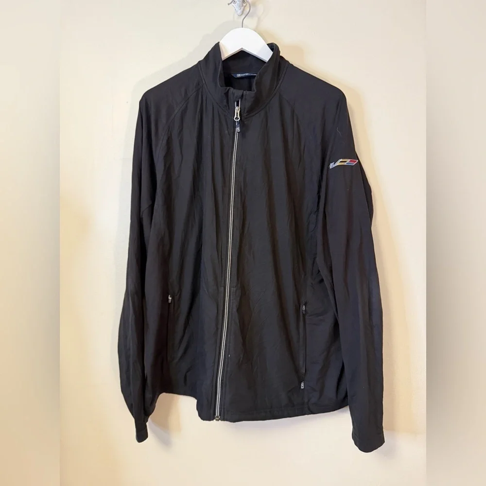 Cutter & Buck Adapt Eco Knit Hybrid Recycled Men's Full Zip Jacket XL Black